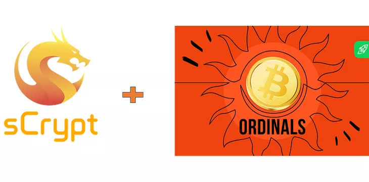 sCrypt and Ordinals logos