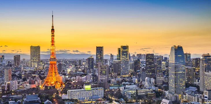 Tokyo, Japan skyline