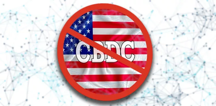 Anti-CBDC with US flag