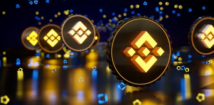 Binance digital asset symbol 3d illustration