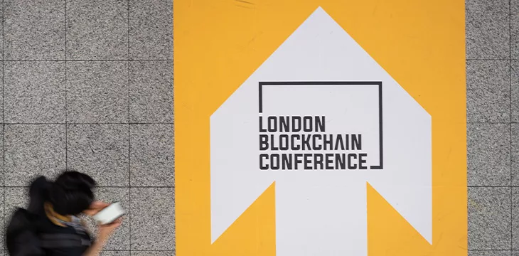 London Blockchain Conference 2024 signage