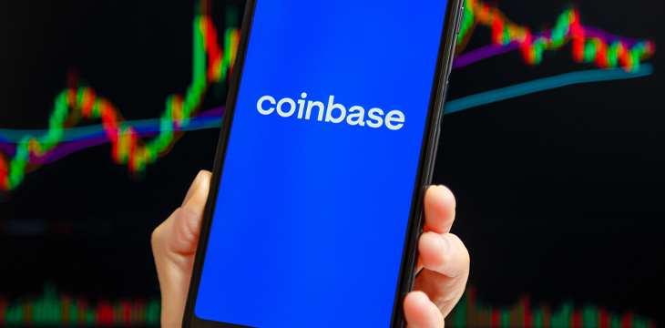 Coinbase on a mobile phone