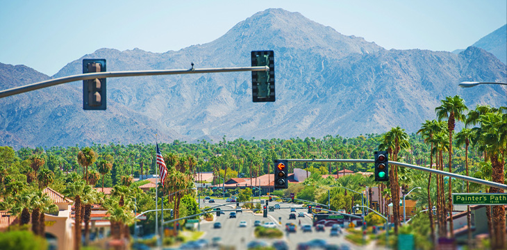 Palm Springs Highway skyline